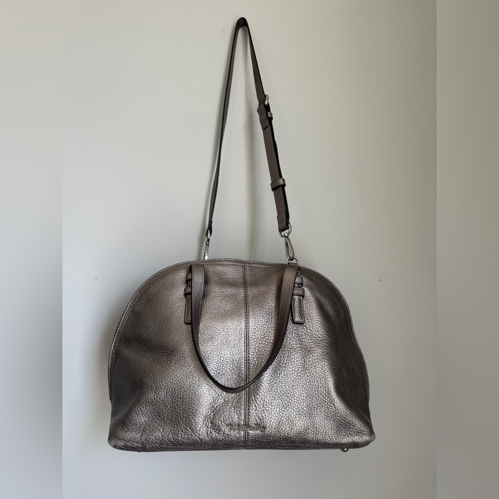Vera Bradley Leather Crossbody Elegant Metallic Shoulder Bag